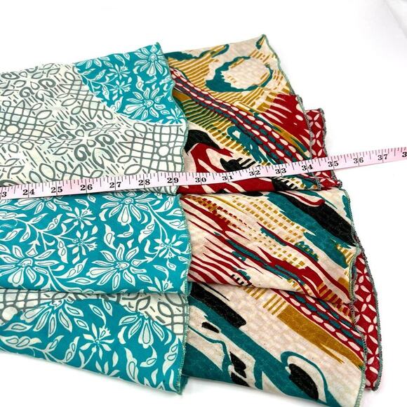 Iris Impressions Medium 80% Silk Convertible Layered Wrap Skirt BOHO INDIE GYPSY - Picture 8 of 8